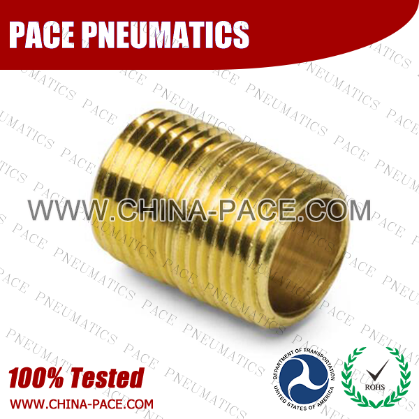 Close Nipple Pipe Fittings, Brass Pipe Fittings, Brass Hose Fittings, Brass Air Connector, Brass BSP Fittings